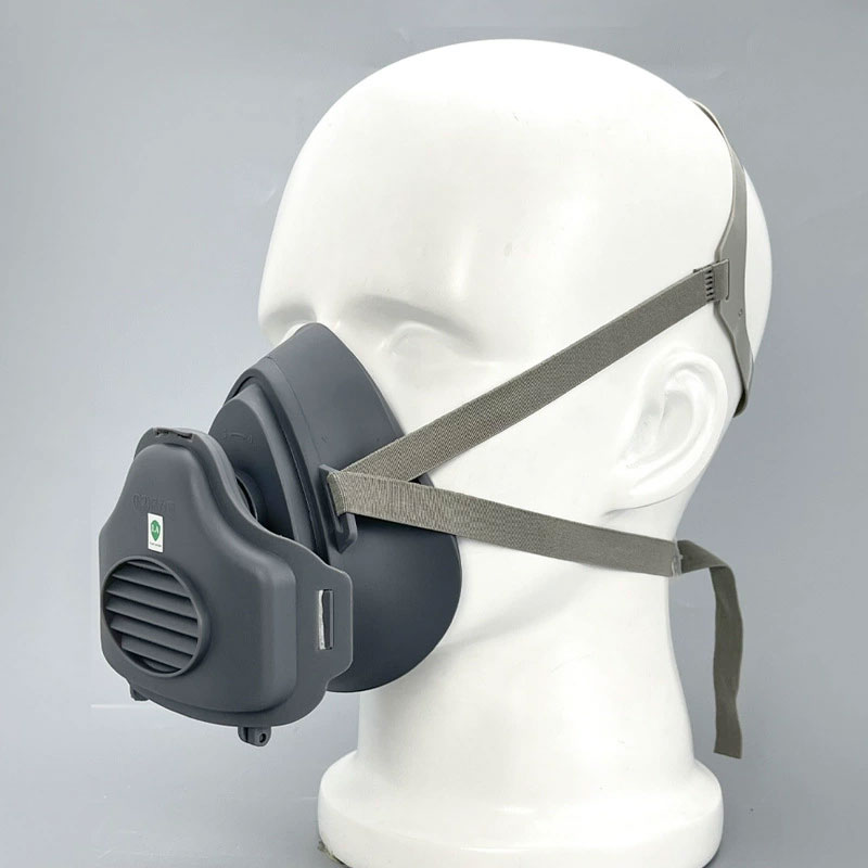 Kn95 Respirator Mask - Dust Respirator Work Safety Rubber Mask