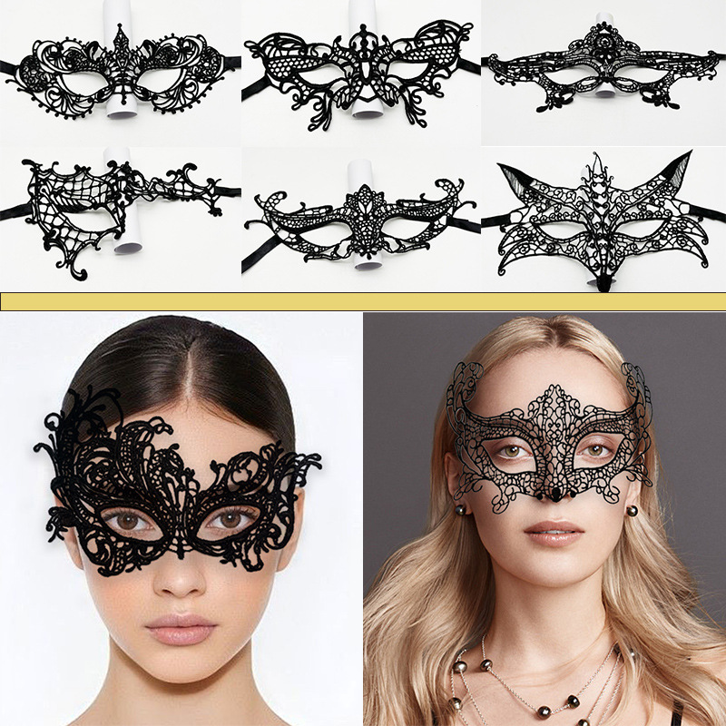 Respirator Half Face - Sexy Women Lace Hollow Masquerade Mask