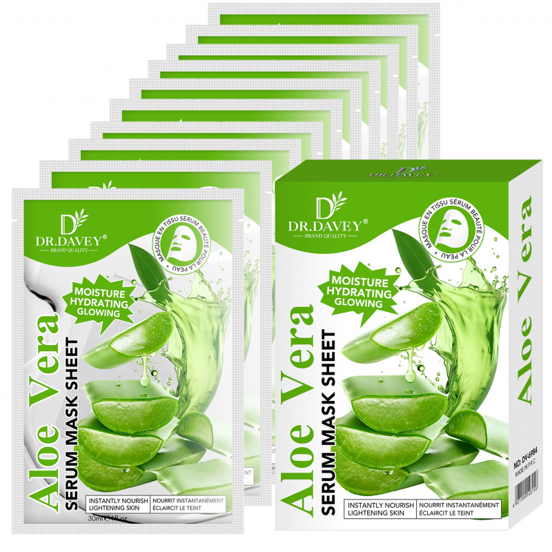 Aloe Vera Serum Facial Mask Sh - Face Mask Storage Box recension och pris