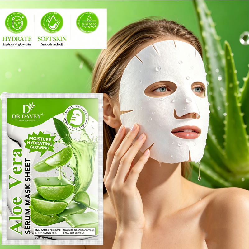 Aloe Vera Serum Facial Mask Sh - Face Mask Storage Box recension och pris
