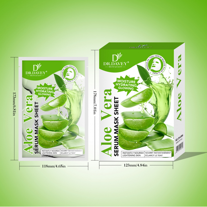 Aloe Vera Serum Facial Mask Sh - Face Mask Storage Box recension och pris