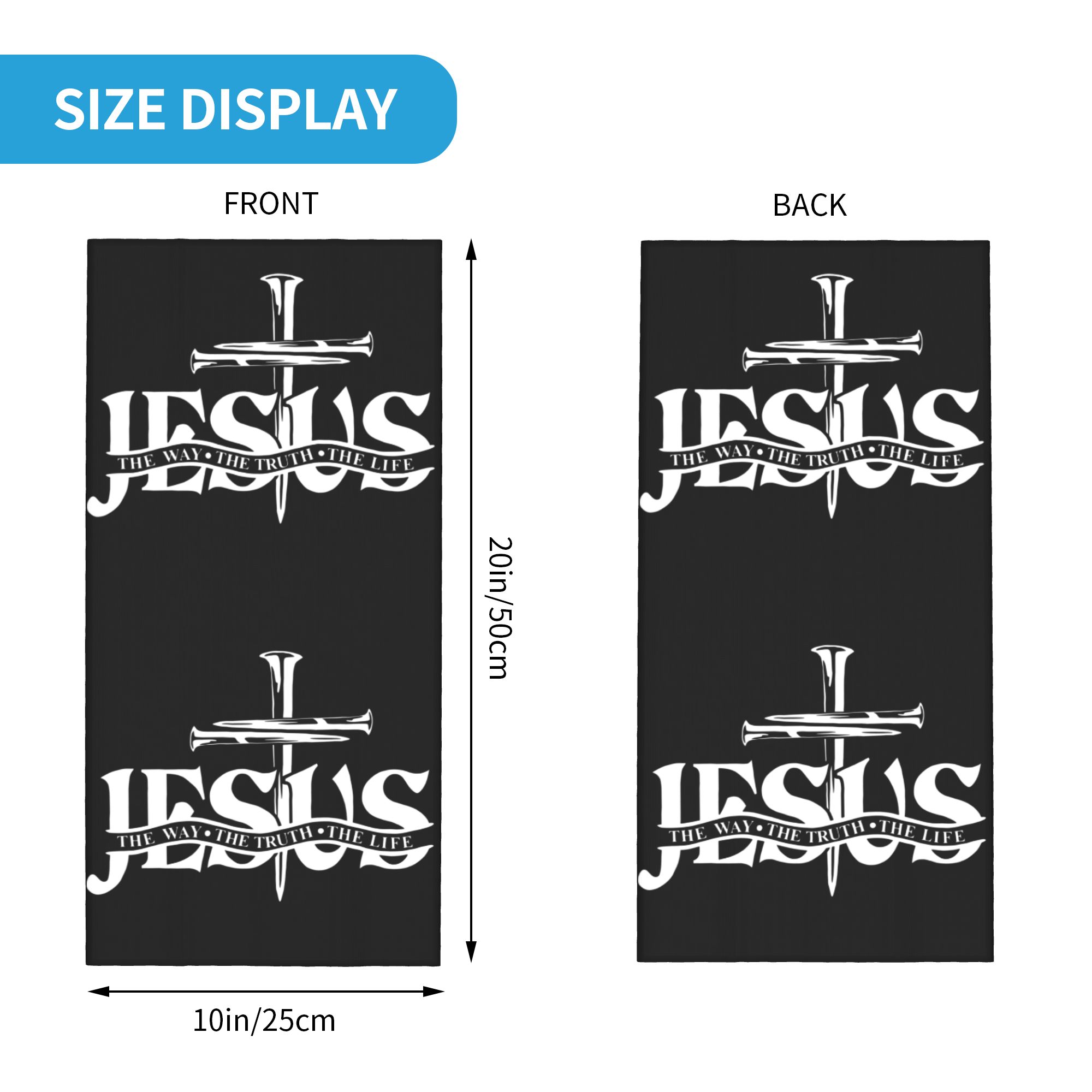 Custom Jesus The Way The Truth - Neck Gaiter Face Cover recension och pris