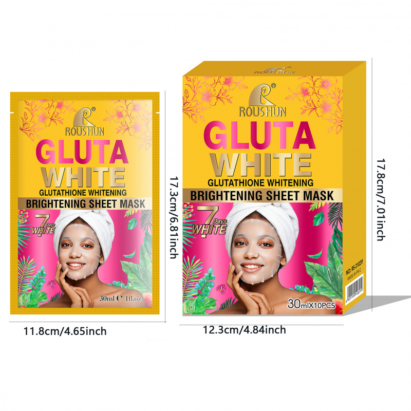 Gluta White Facial Mask Facial - Face Mask Storage Box recension och pris