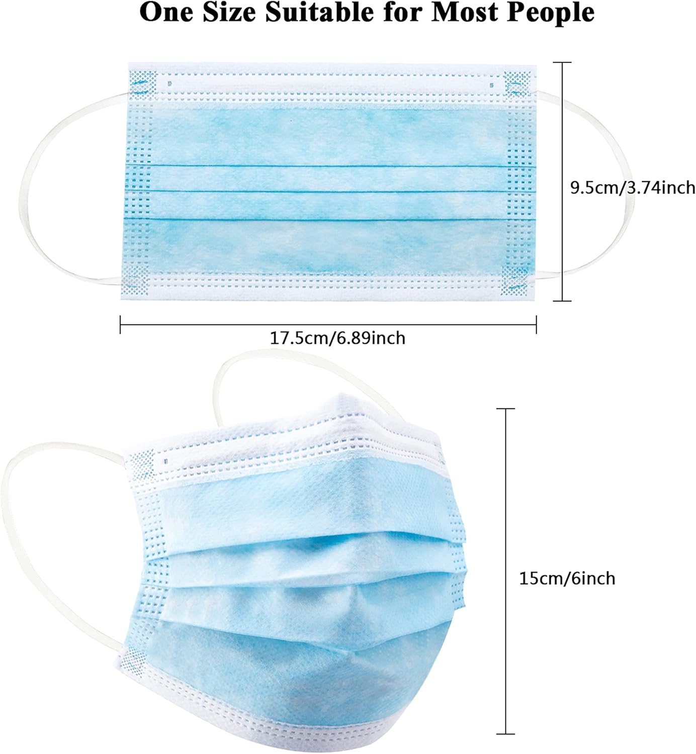 100pcs blue disposable protect - Disposable Mask Blue recension och pris
