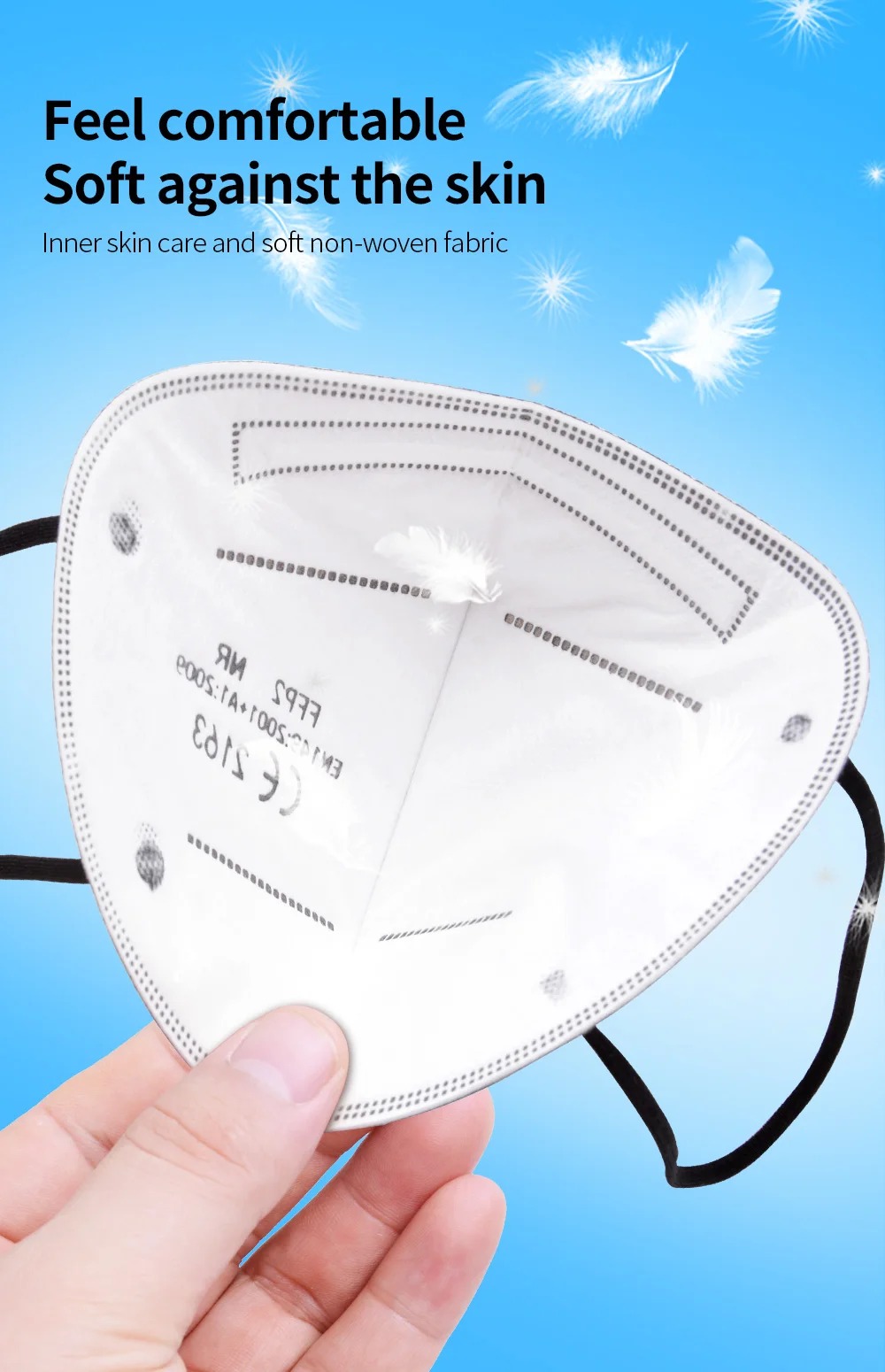 5Layer FFP2 Masks CE Approve K - Disposable Mask Blue recension och pris