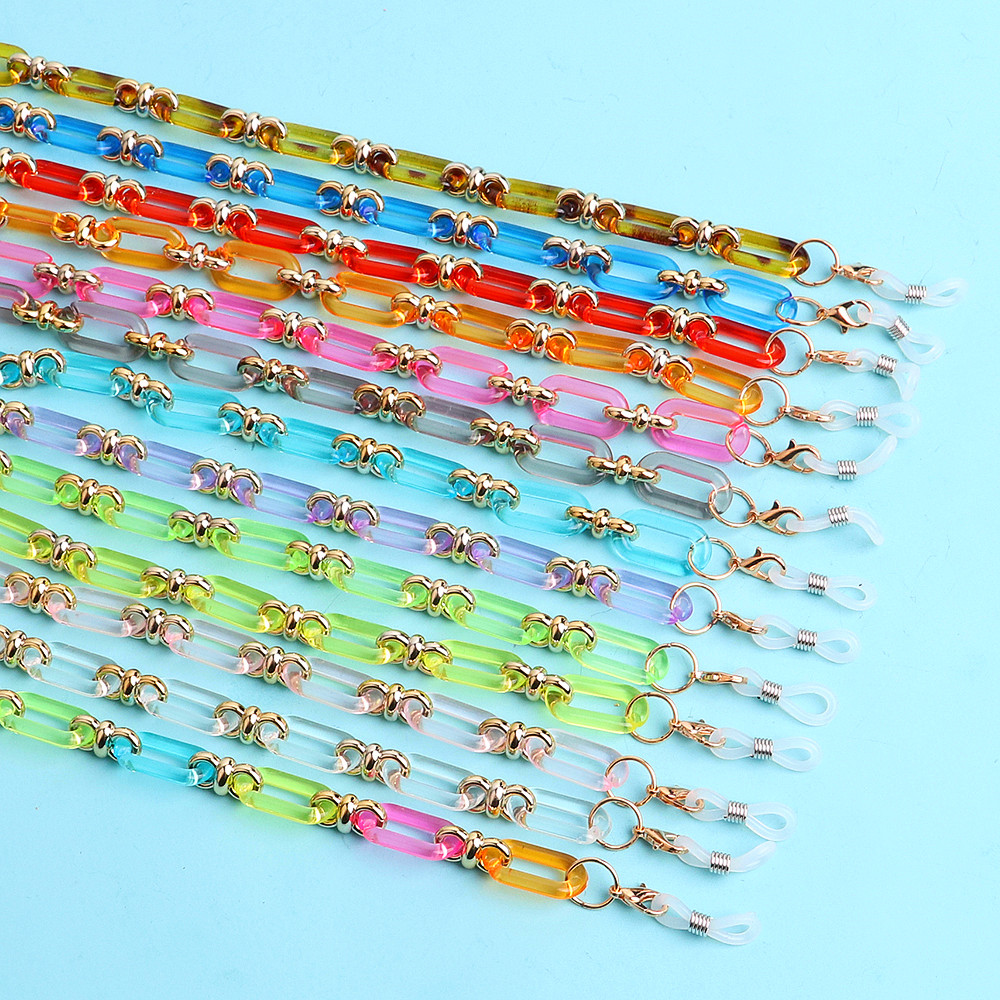 Colorful Transparent Link Acry - Mask Chain Holder recension och pris