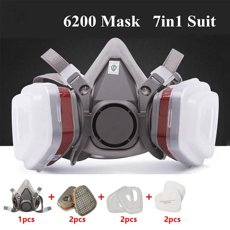 7in1 Gas Proof Half Face Mask  - Respirator Half Face recension och pris