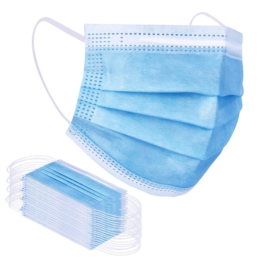Blue Disposable Face Mask 100  - Disposable Mask Blue recension och pris