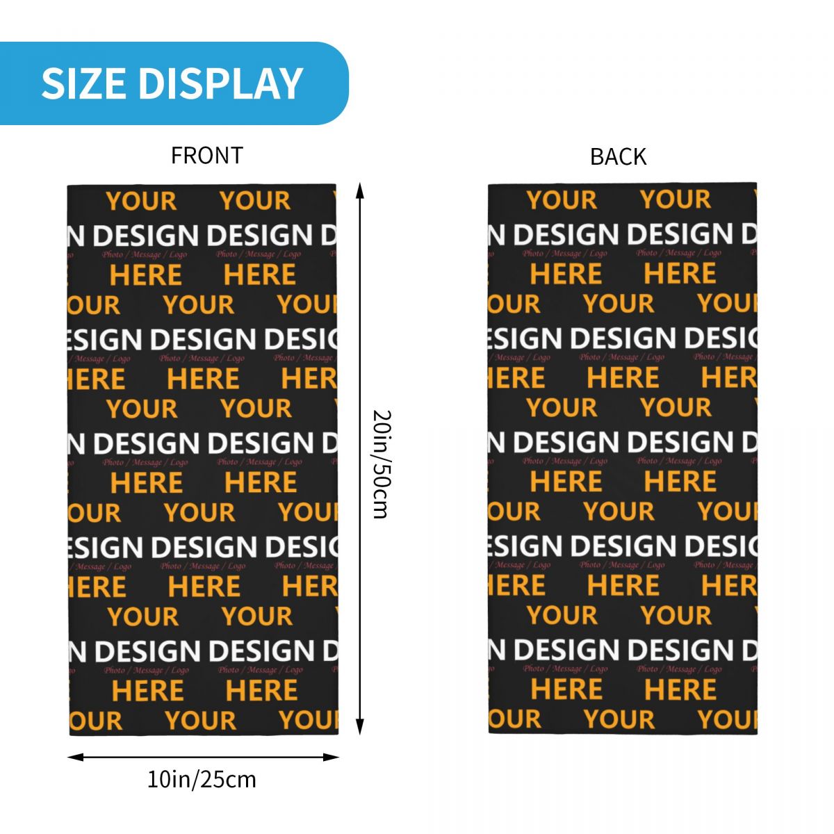 Custom Your Design Here Bandan - Neck Gaiter Face Cover recension och pris