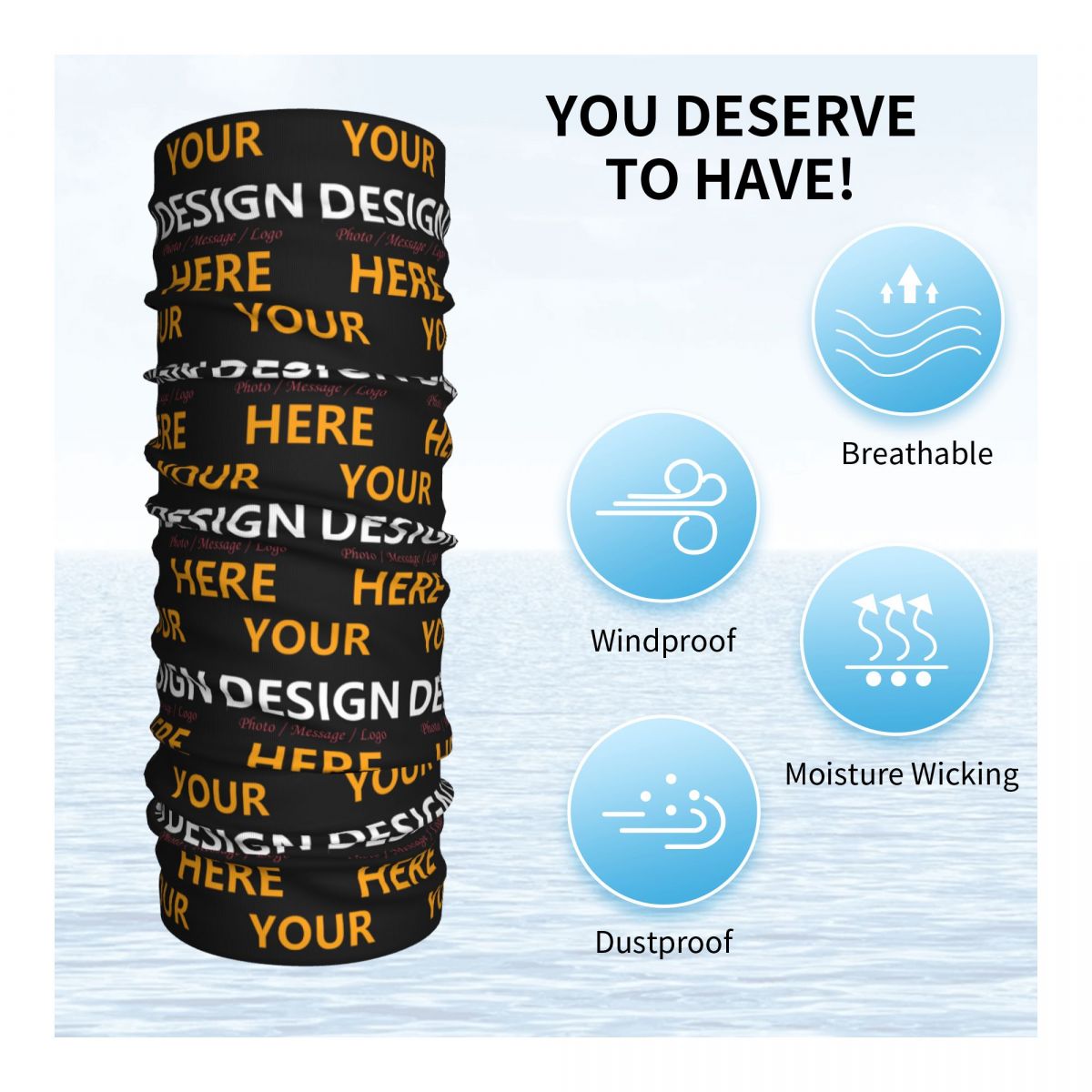Custom Your Design Here Bandan - Neck Gaiter Face Cover recension och pris