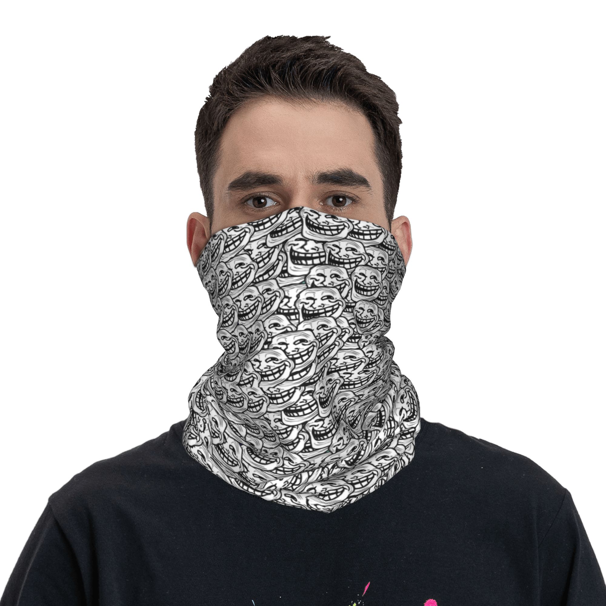 Funny Anime Troll Face Quest V - Neck Gaiter Face Cover recension och pris