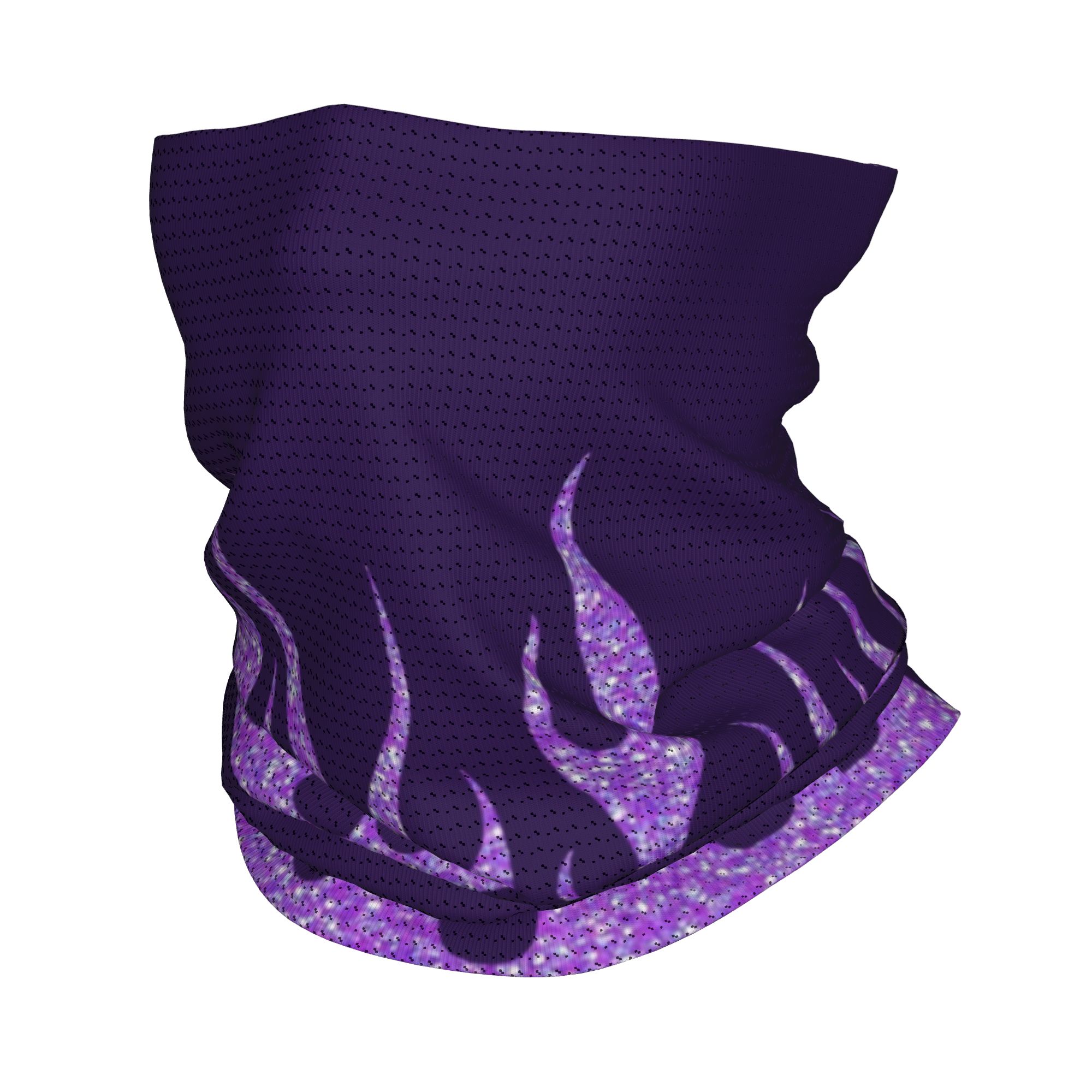 Custom Purple Glitter Flames B - Neck Gaiter Face Cover recension och pris