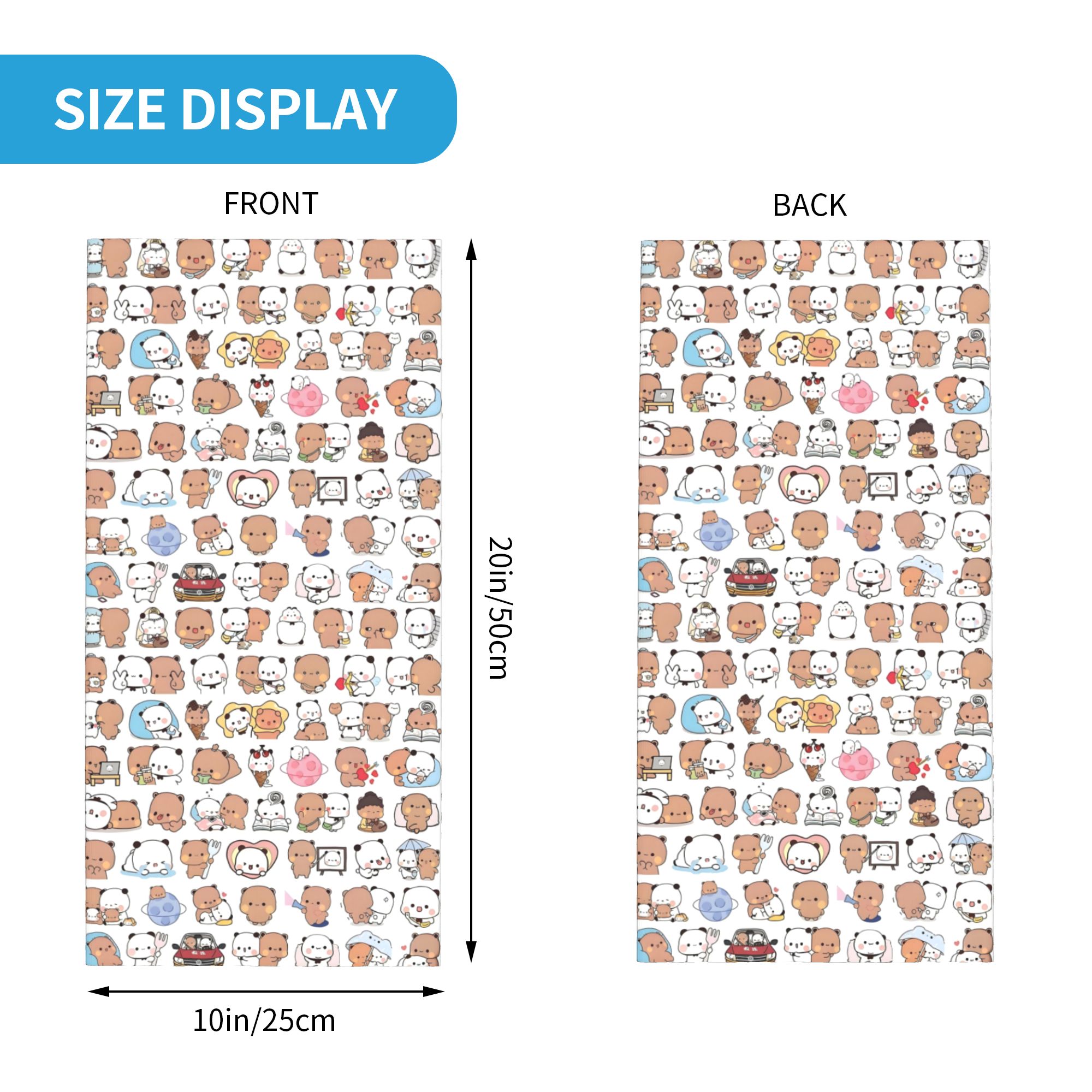 Custom Bear Cartoon Peach And  - Neck Gaiter Face Cover recension och pris