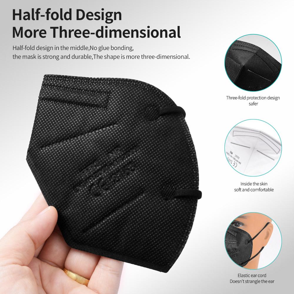 10-100Pcs FFP2 Masks KN95 Masc - Kn95 Respirator Mask recension och pris