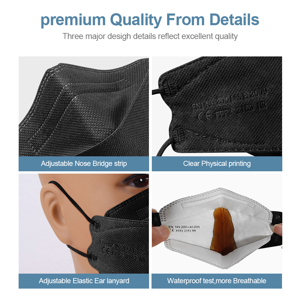 Adult Fish Shape Certified KN9 - Disposable Surgical Mask recension och pris