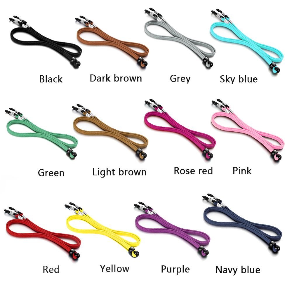 Adjustable Non-slip Leather Fa - Mask Lanyard Adjustable recension och pris