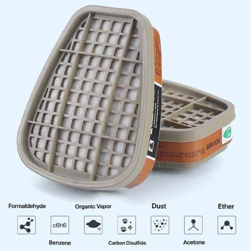 Activated Carbon 6001 Cartridg - Dust Mask Construction recension och pris