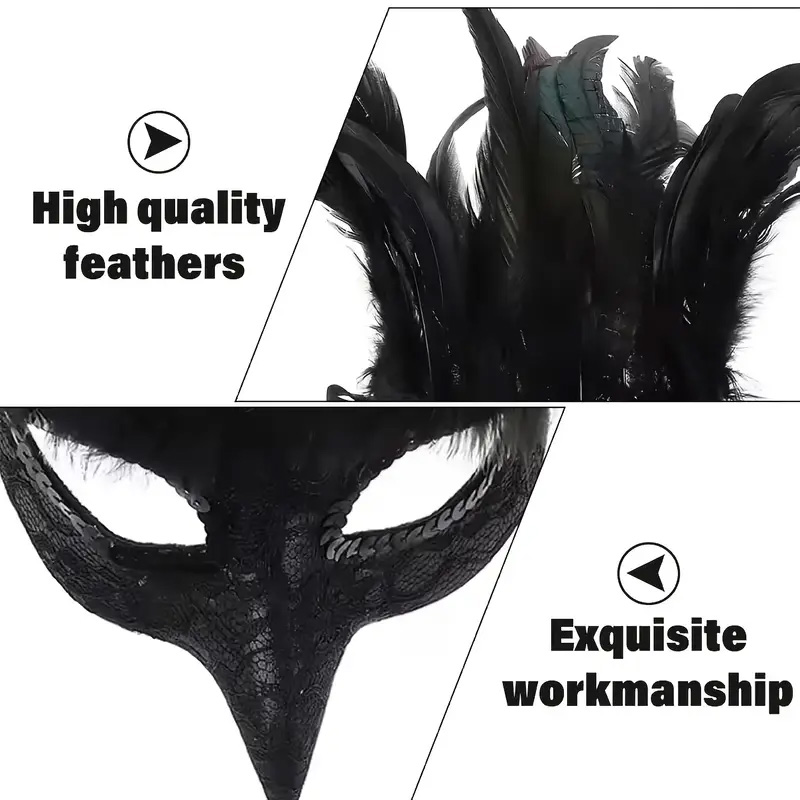 Black Feather Raven Half Face  - Respirator Half Face recension och pris