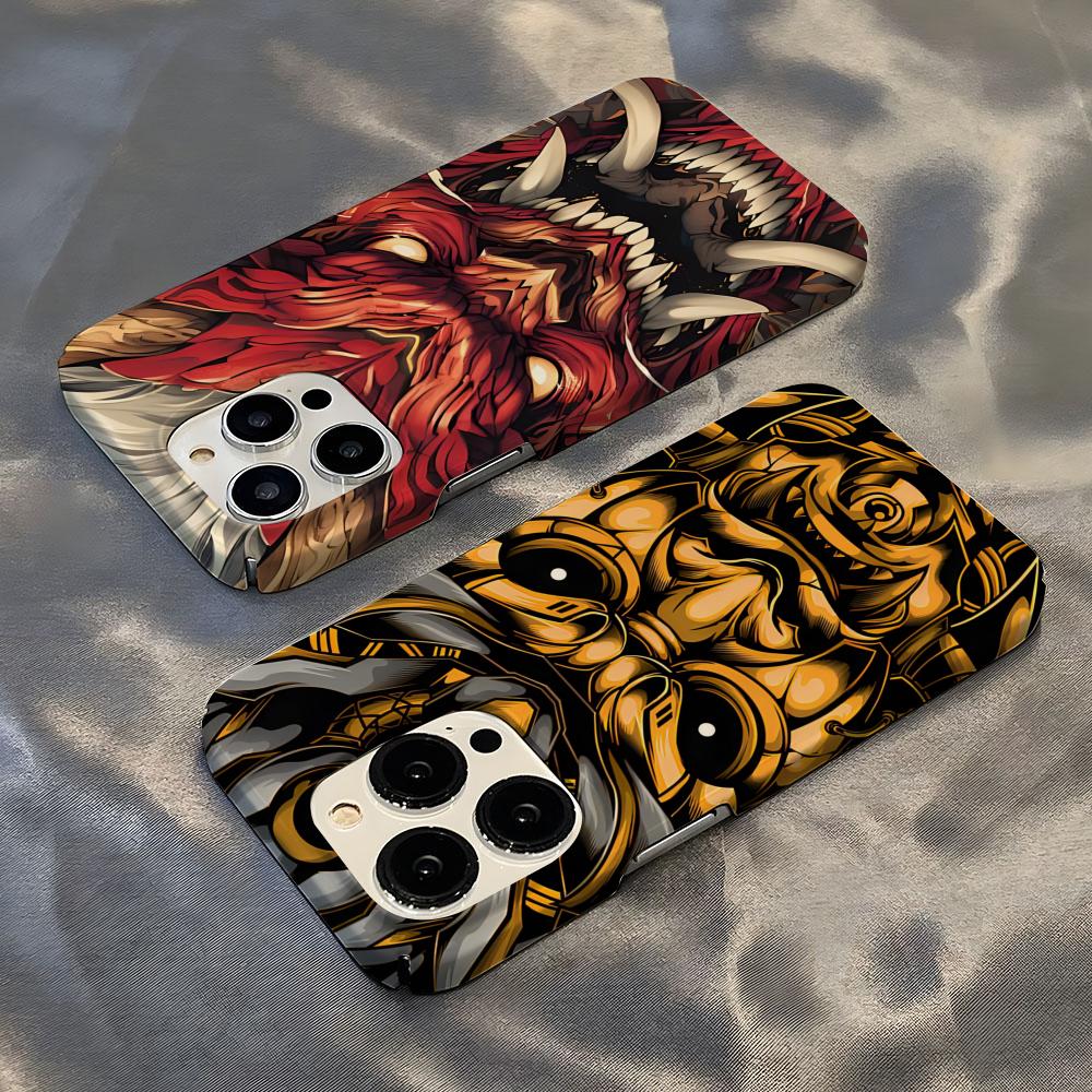 Japanese Samurai Oni Mask Phon - Mask Case Hard Shell recension och pris