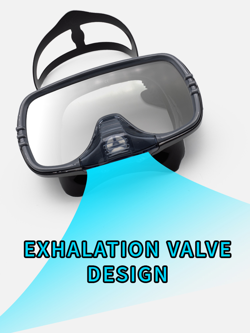 New Large Frame Diving Mask wi - Silicone Mask Bracket recension och pris