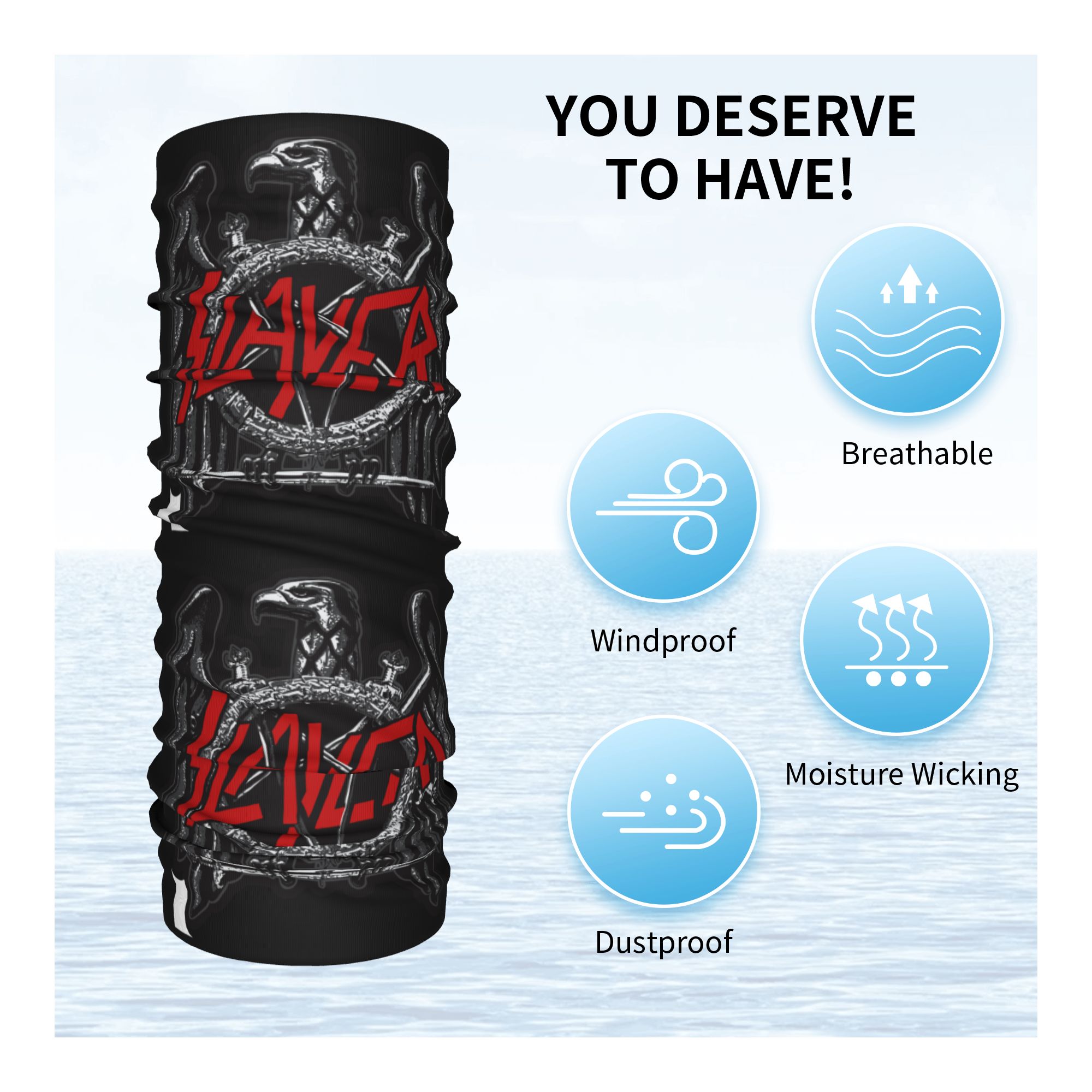 Custom Slayers Logo Bandana Ne - Neck Gaiter Face Cover recension och pris