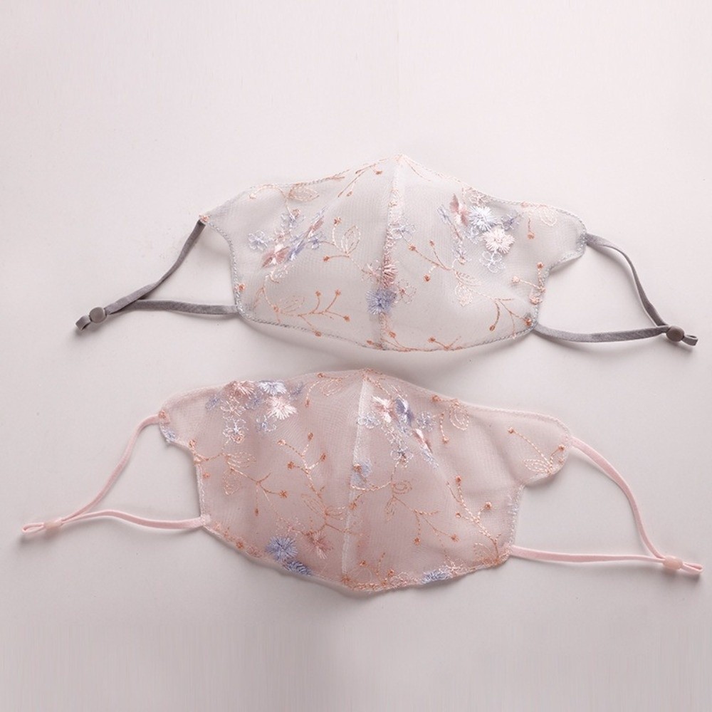 Classical Embroider Flower Vei - Cloth Face Mask Washable recension och pris