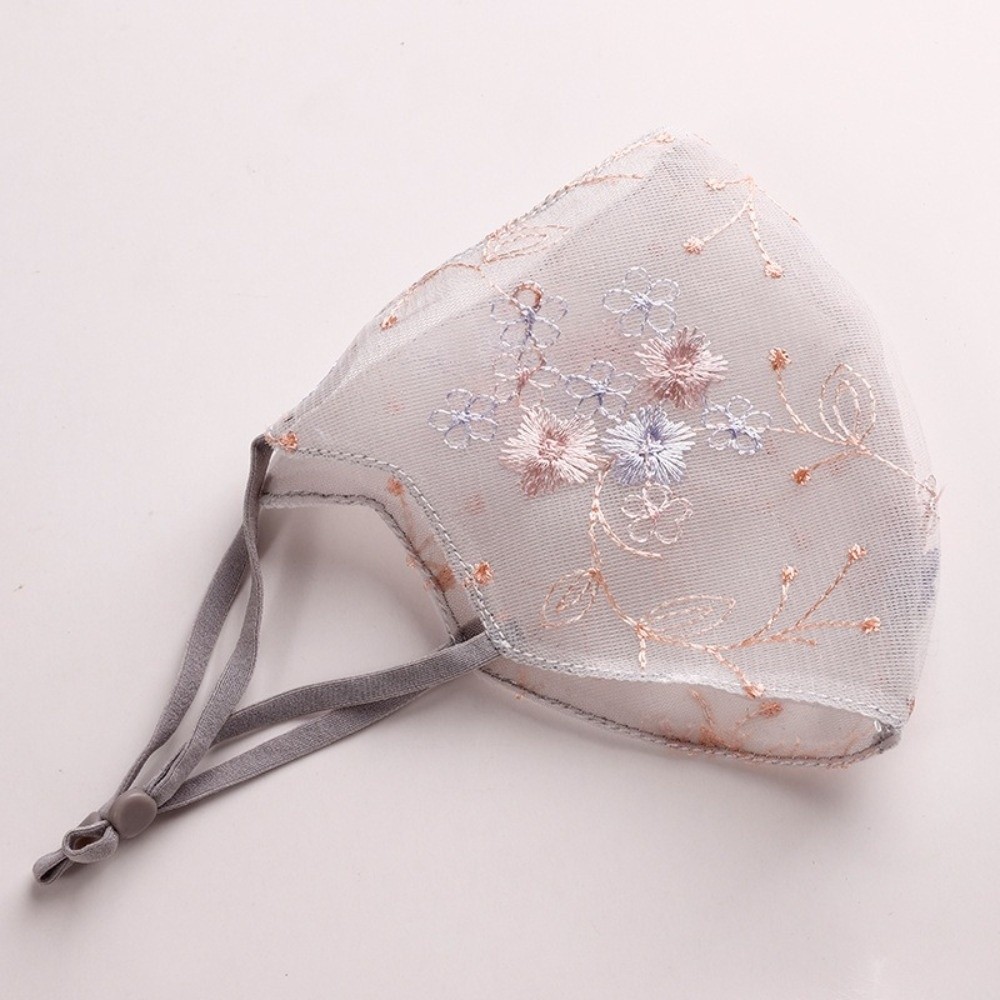 Classical Embroider Flower Vei - Cloth Face Mask Washable recension och pris