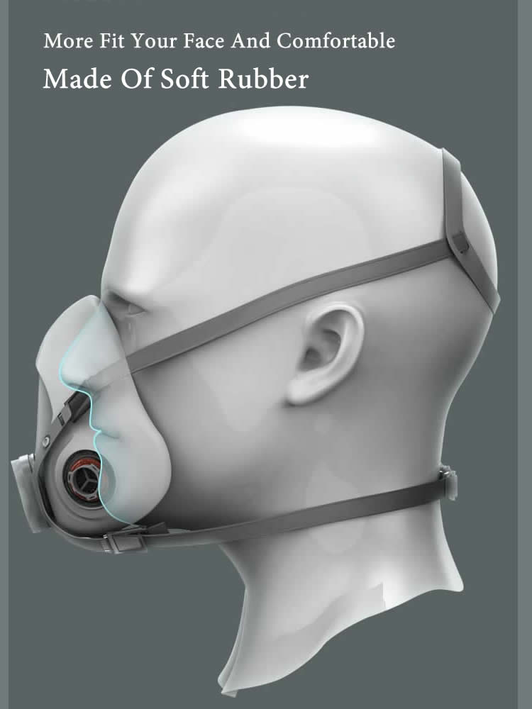 Half Face 6200 Dust Gas Mask C - Dust Mask Construction recension och pris