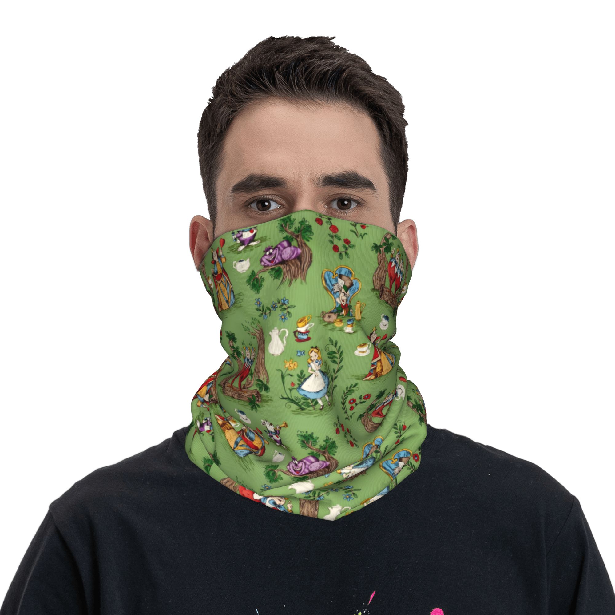 Custom A-Alice in W-Wonderland - Neck Gaiter Face Cover recension och pris