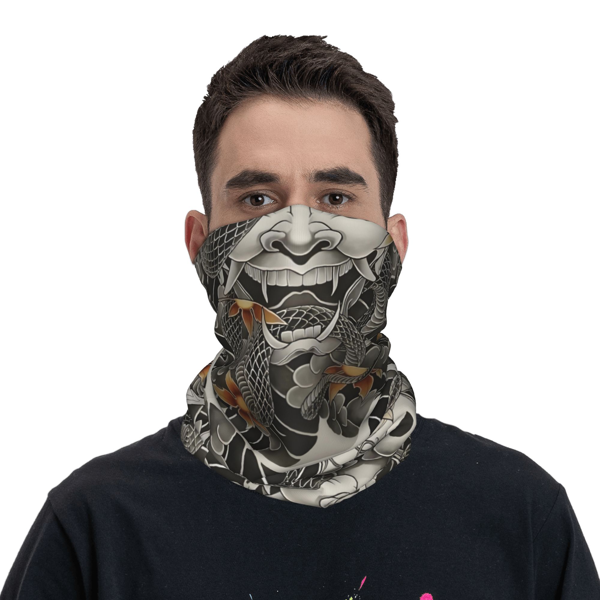 Custom Samurai Oni Demon Banda - Neck Gaiter Face Cover recension och pris