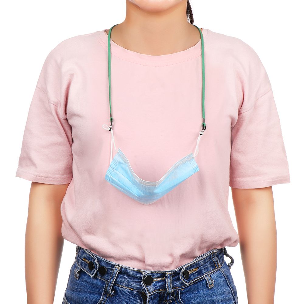Fashion High Elasticity Leathe - Mask Lanyard Adjustable recension och pris