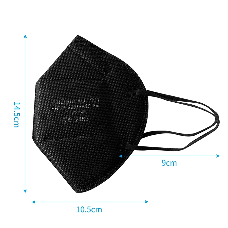 5PCS FFP2 Mask CE Approved Fil - Respirator Half Face recension och pris