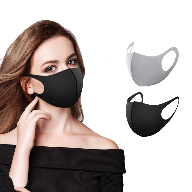 5/10PCS Fashion Solid Earloop  - Cloth Face Mask Washable recension och pris