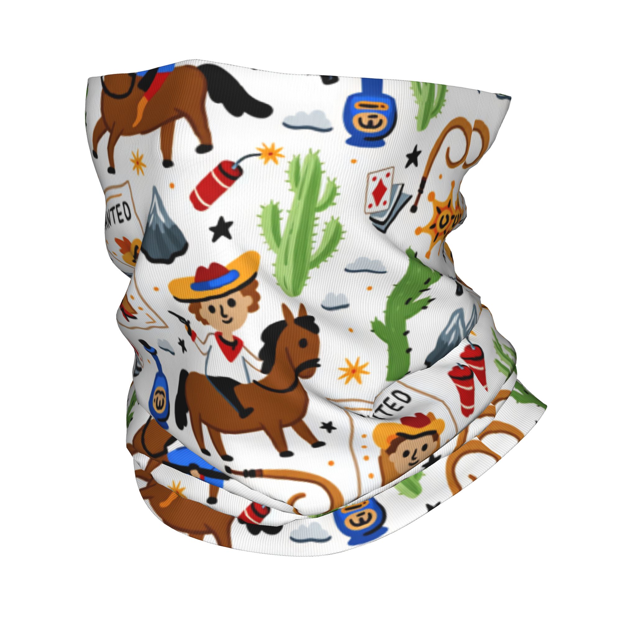 Cartoon Kids Western Cowboy Ba - Kids Face Mask recension och pris