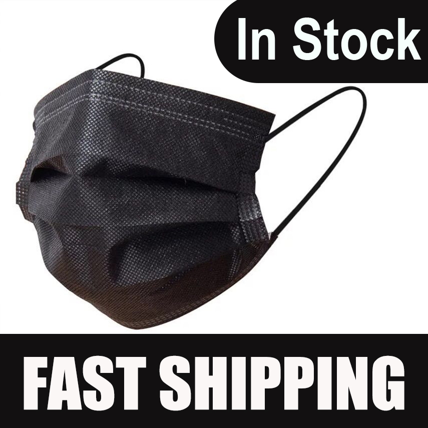 Black Face Mask Mouth Cover Pr - Disposable Surgical Mask recension och pris