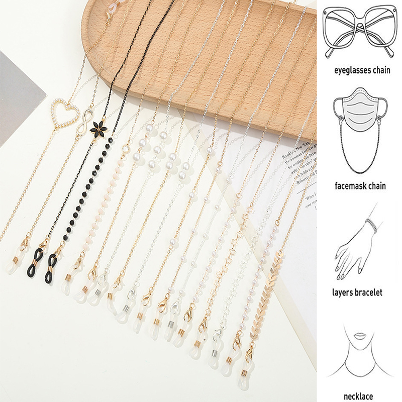2022 Fashion Glasses Chain for - Mask Chain Holder recension och pris