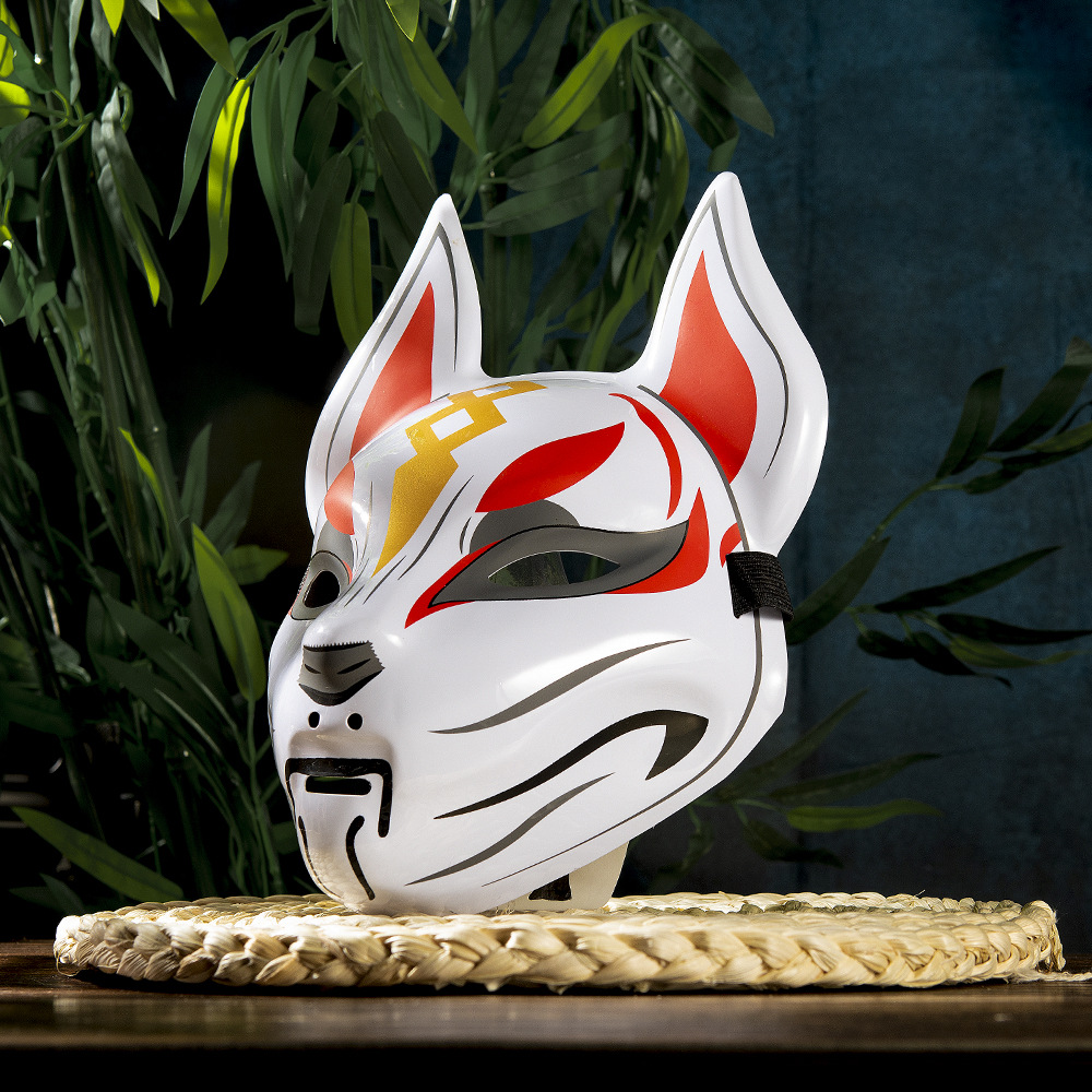 Fox Mask Japanese Cosplay Mask - Respirator Half Face recension och pris