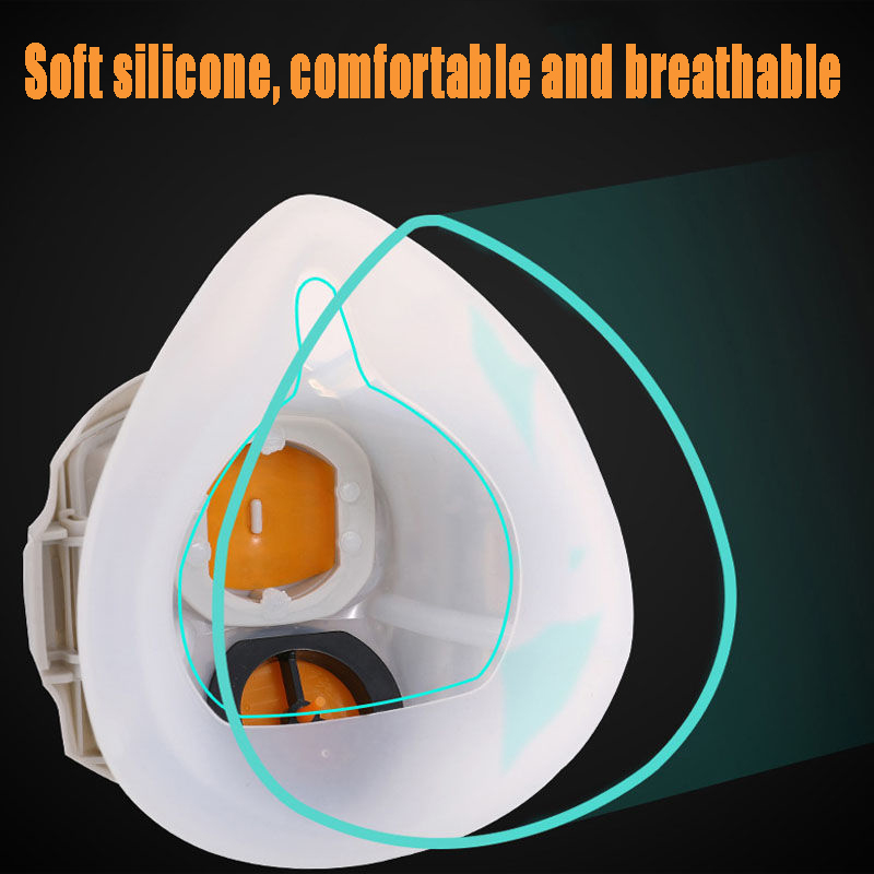 Silicone Dust-proof Gas Mask R - Respirator Half Face recension och pris
