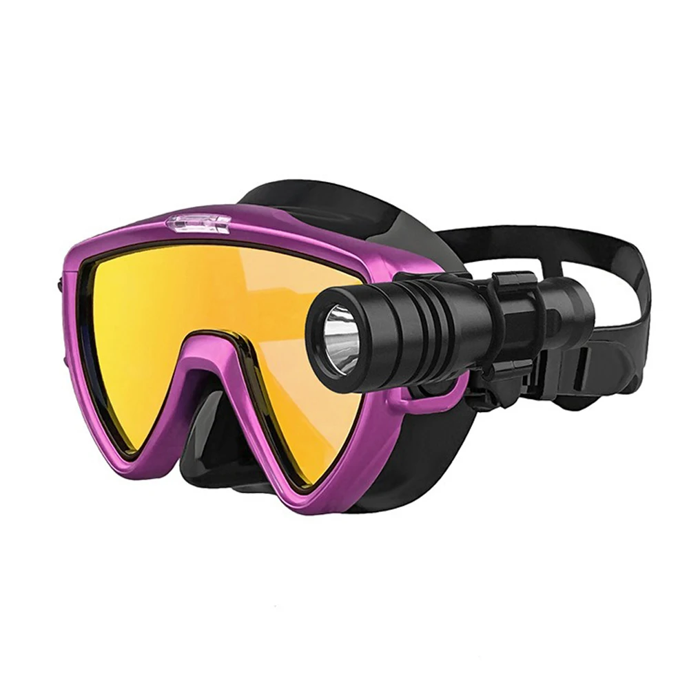 Scuba Diving Mask with flashli - Silicone Mask Bracket recension och pris