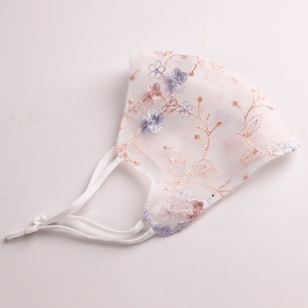 Classical Embroider Flower Vei - Cloth Face Mask Washable recension och pris