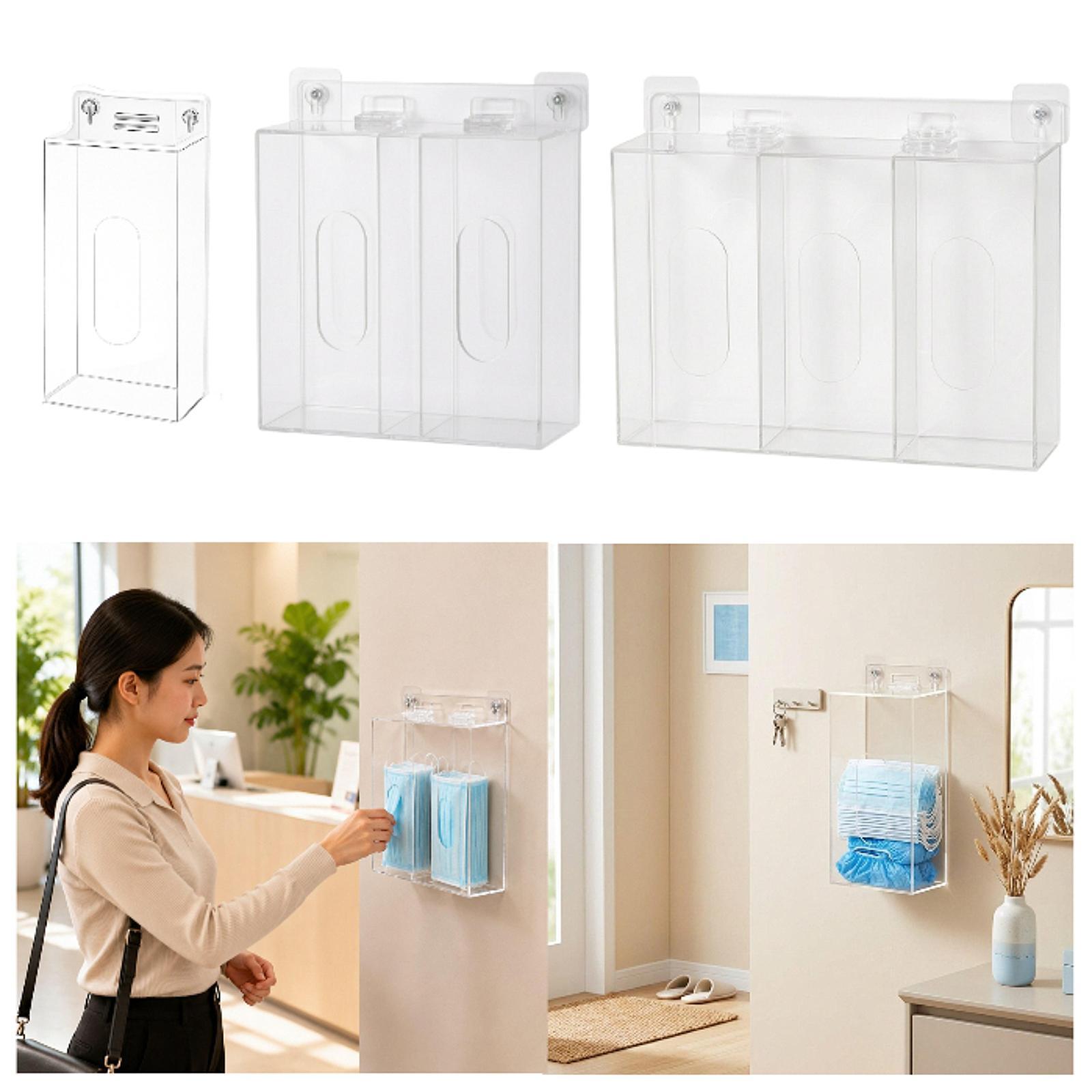 Acrylic Glove Box Holder Wall  - Face Mask Storage Box recension och pris