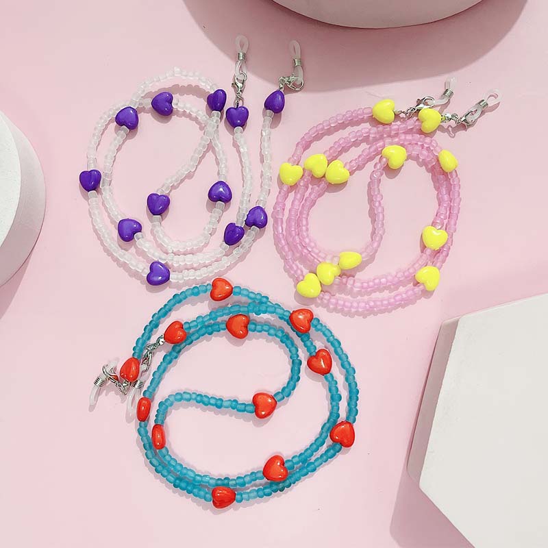 Trendy Peach Heart Anti Slip R - Mask Chain Holder recension och pris