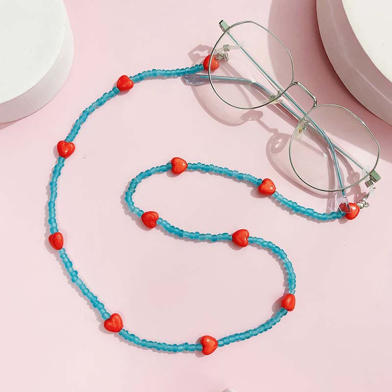 Trendy Peach Heart Anti Slip R - Mask Chain Holder recension och pris
